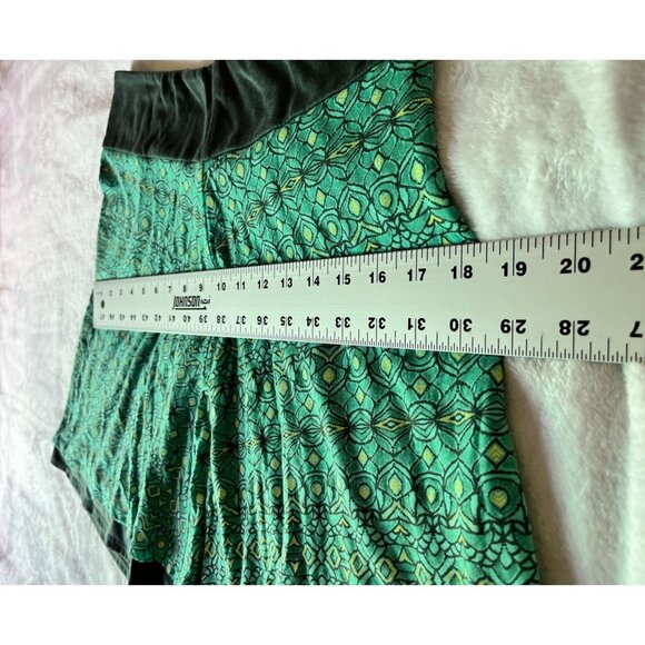 Marmot Women's Green Geometric A-Line Mini Skirt Elastic Waistband Pull-On Small - Picture 7 of 10